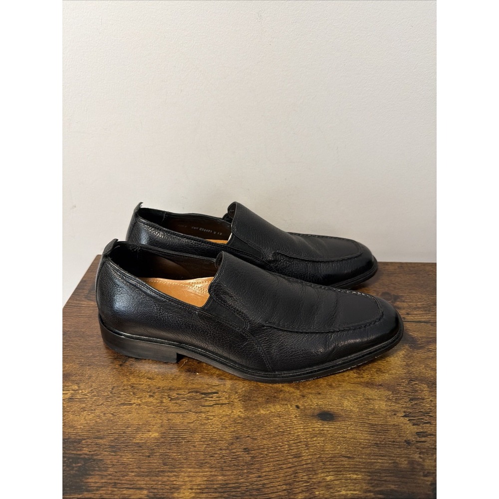 Cole Haan Black Leather BECKETT Slip-On C06401 Dress Shoes, Men's Sz 8.5 GUC!